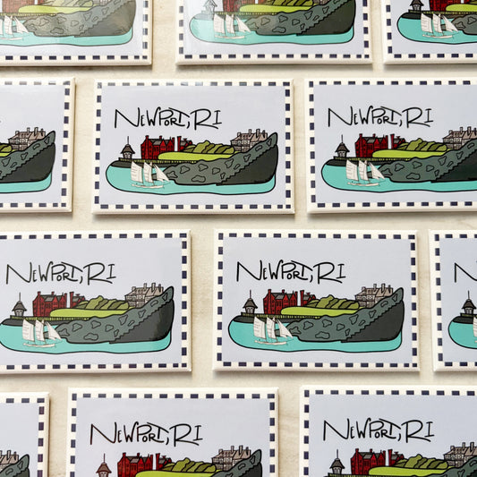 Cliff Walk Newport, RI Magnet