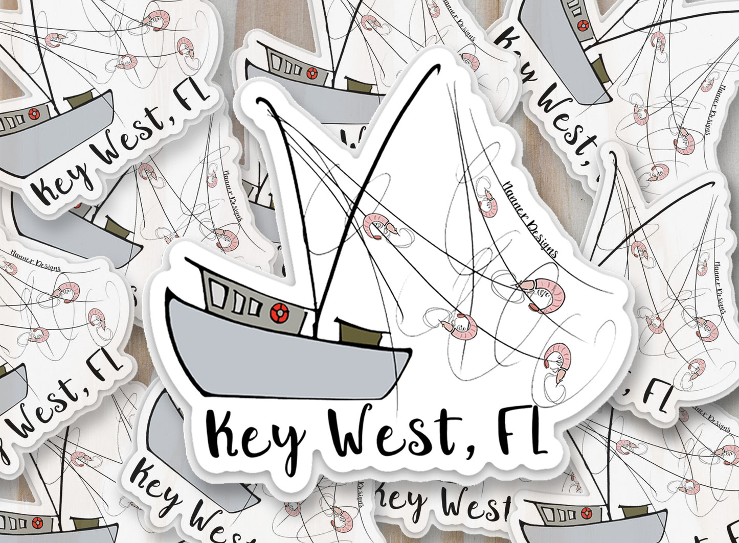 Shrimp Boat Key West, Florida Sticker