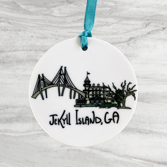 Jekyll Island, GA Ceramic Ornament