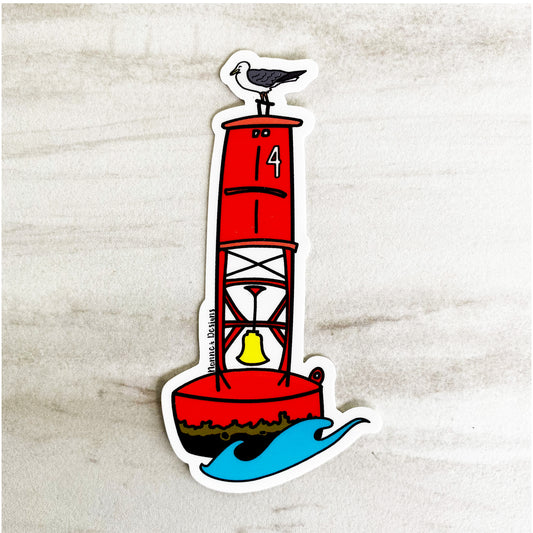 Red Buoy Channel Marker Sticker