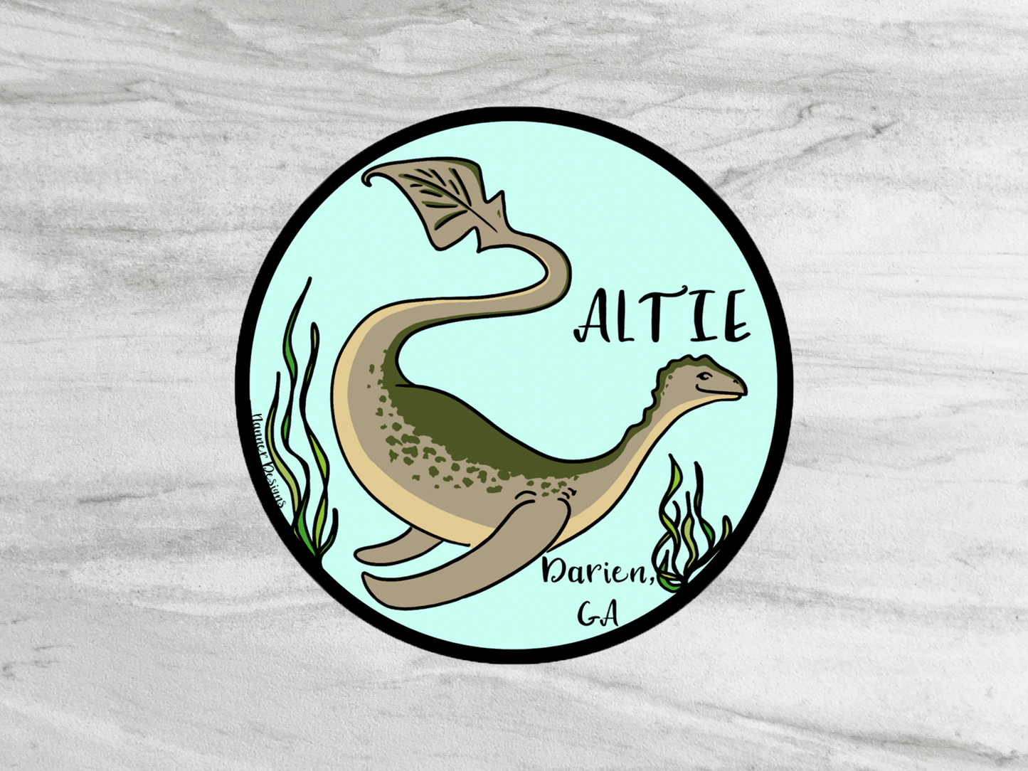 Altie Darien, GA Sticker