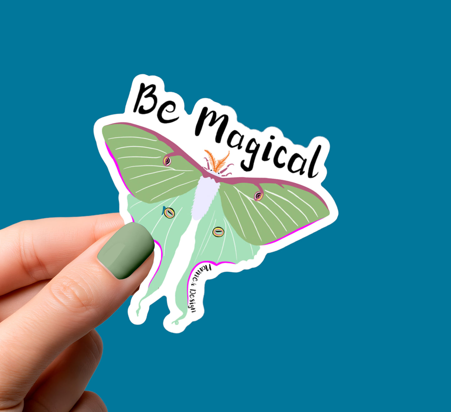 Luna Moth Sticker
