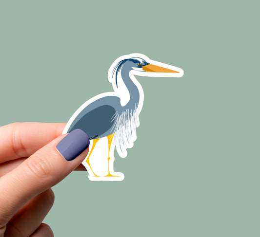 Blue Heron Sticker