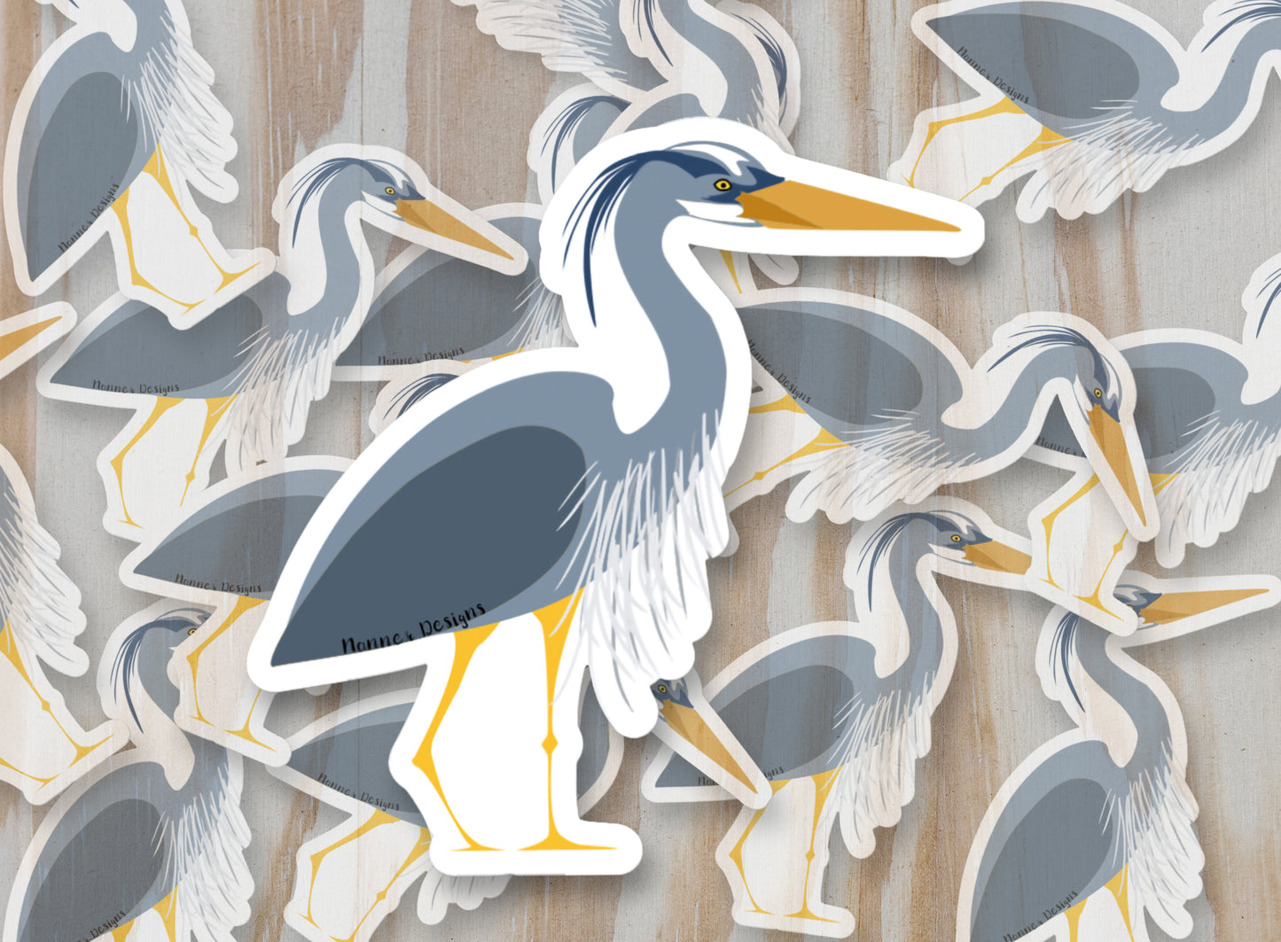 Blue Heron Sticker