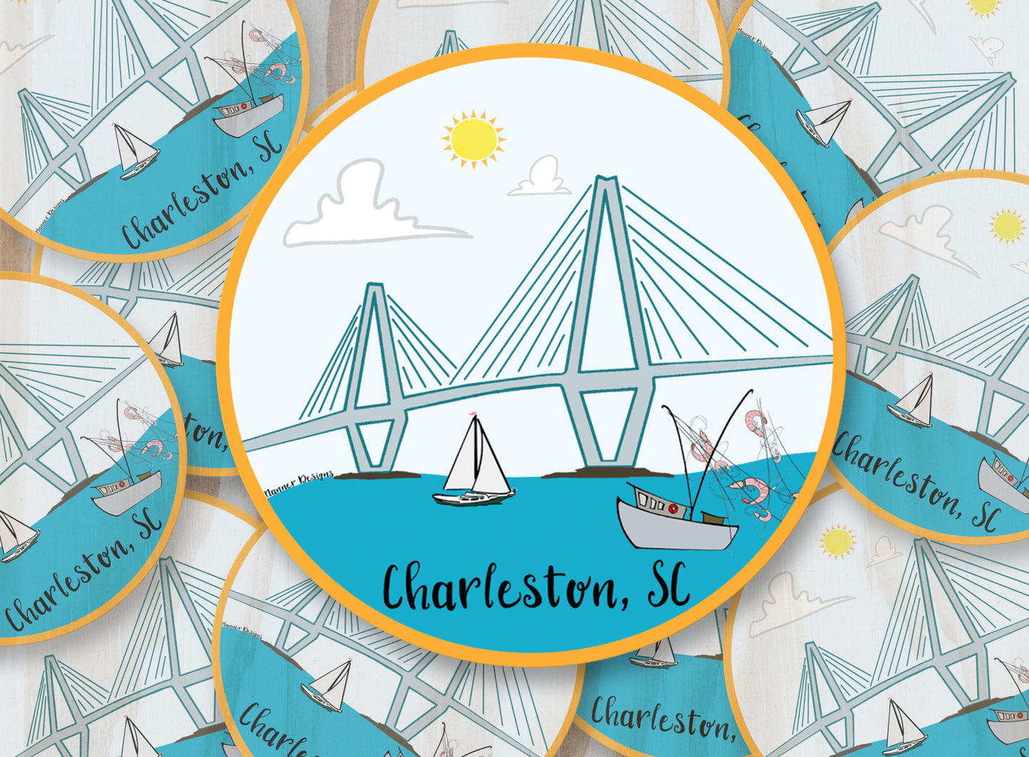 Charleston, SC Arthur Ravenel Jr. Bridge Sticker