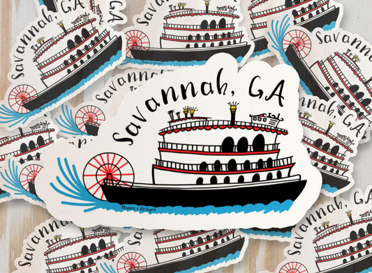 Riverboat Cruise Savannah, Georgia Sticker