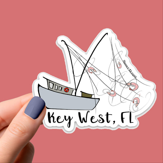 Shrimp Boat Key West, Florida Sticker