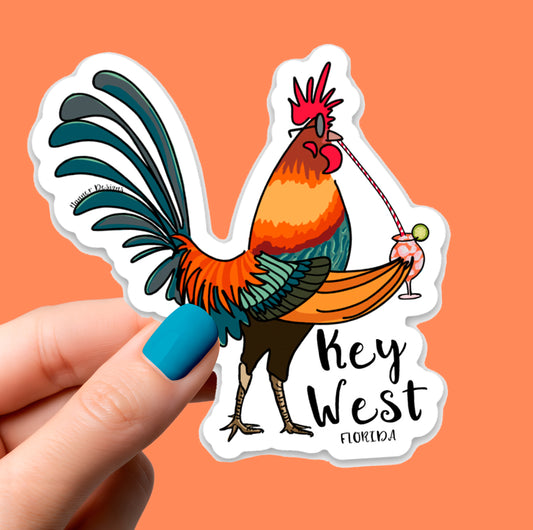 Rooster Key West, Florida Sticker