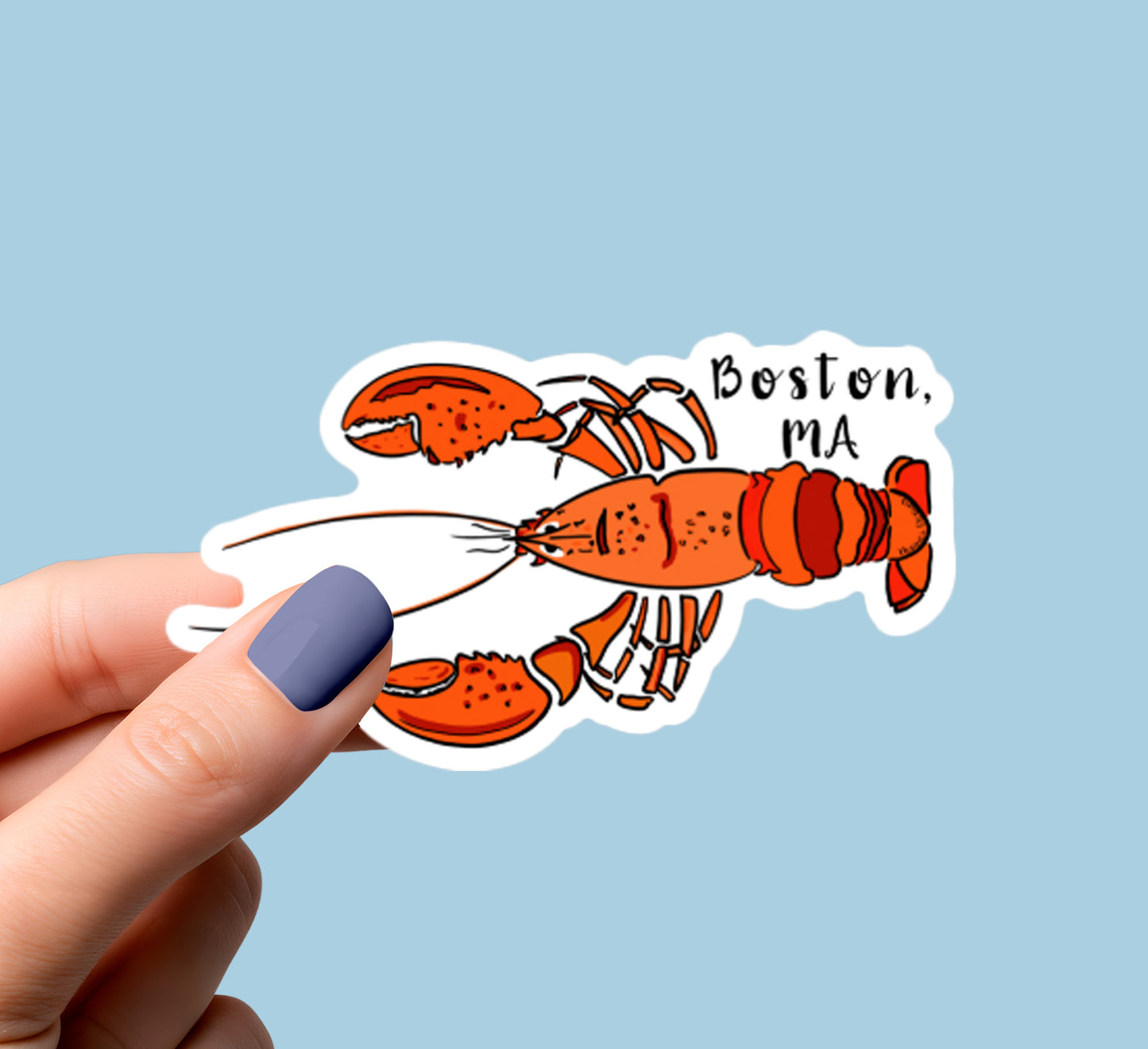 Lobster Boston, MA Sticker