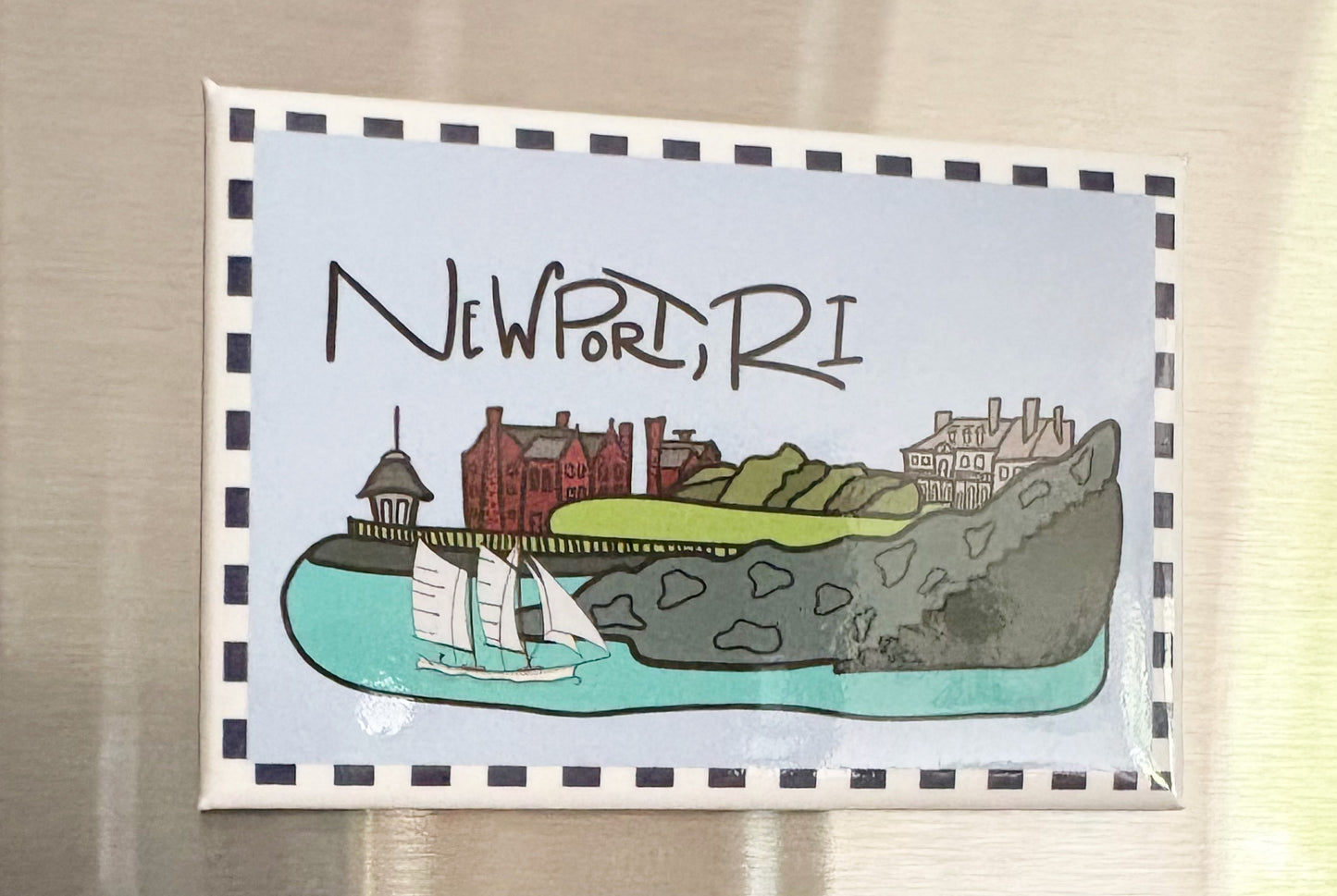 Cliff Walk Newport, RI Magnet