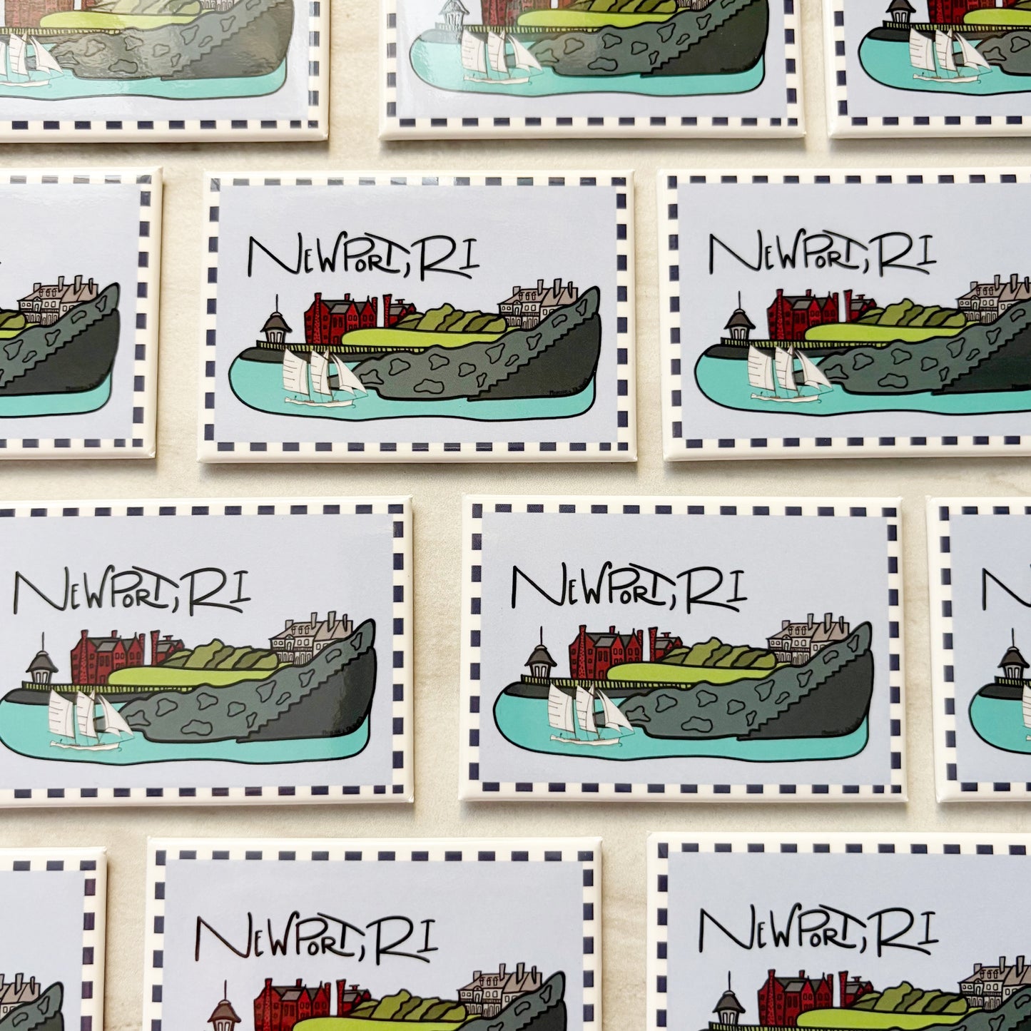 Cliff Walk Newport, RI Magnet