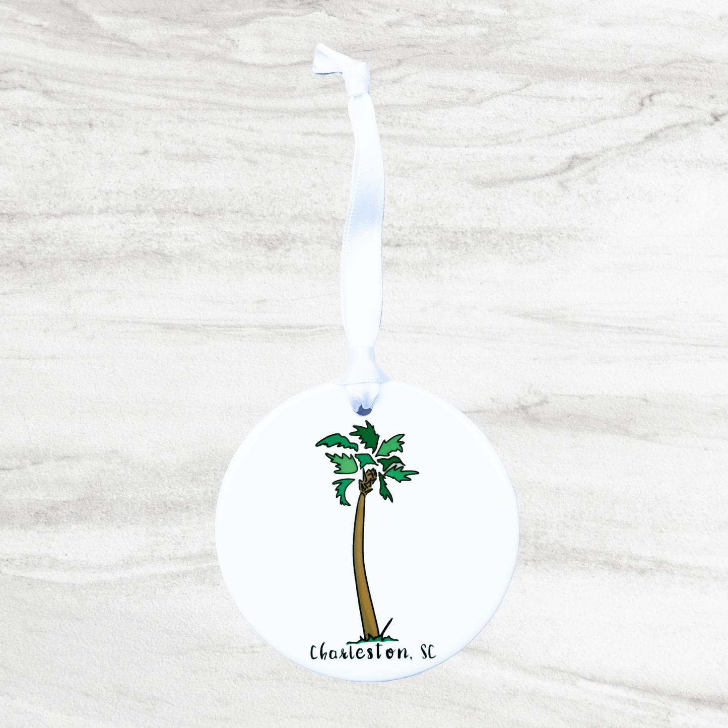 Palmetto Charleston, SC Ceramic Ornament