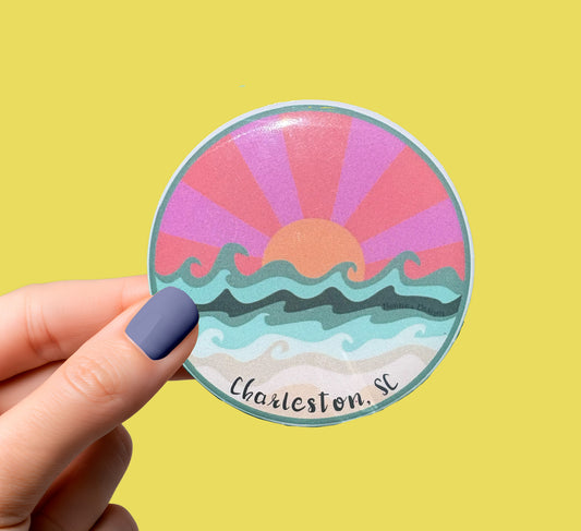 Pink Sunrise Charleston, SC Magnet