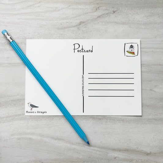 Cliff Walk Newport, RI Postcard