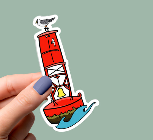 Red Buoy Channel Marker Sticker