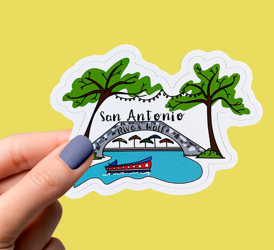 San Antonio River Walk Texas Sticker
