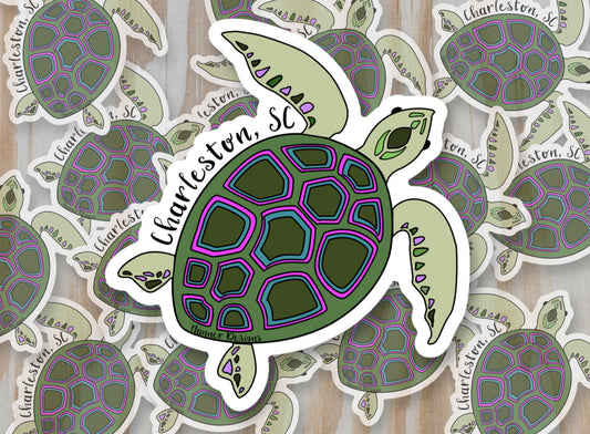 Sea Turtle Charleston, SC Sticker