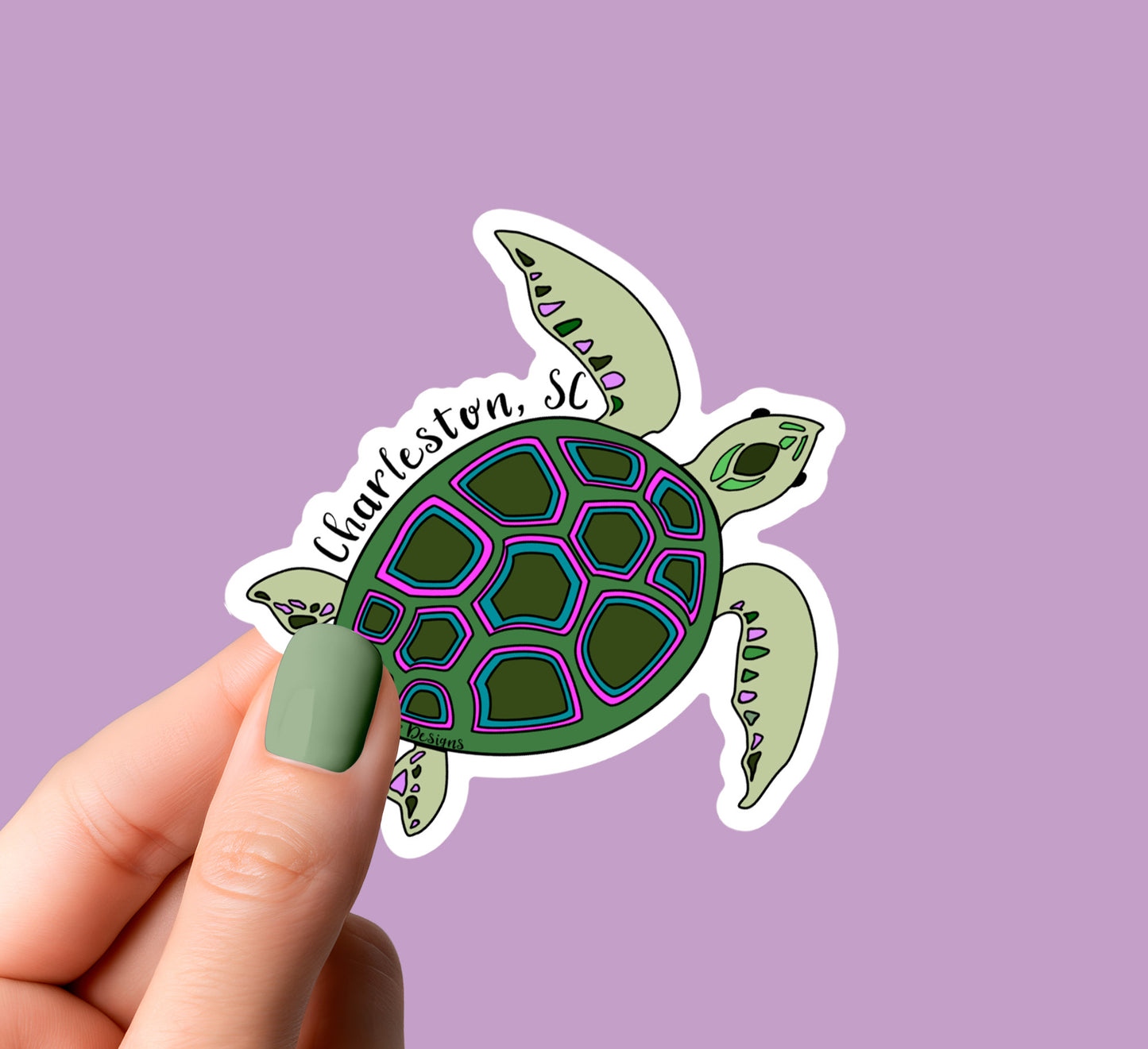 Sea Turtle Charleston, SC Sticker