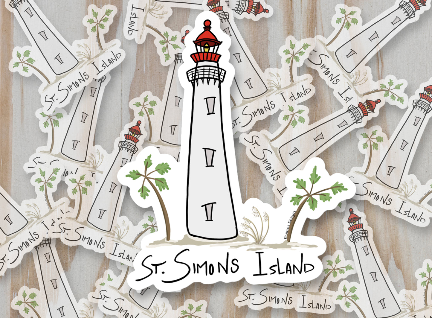 St. Simons Island, GA Sticker