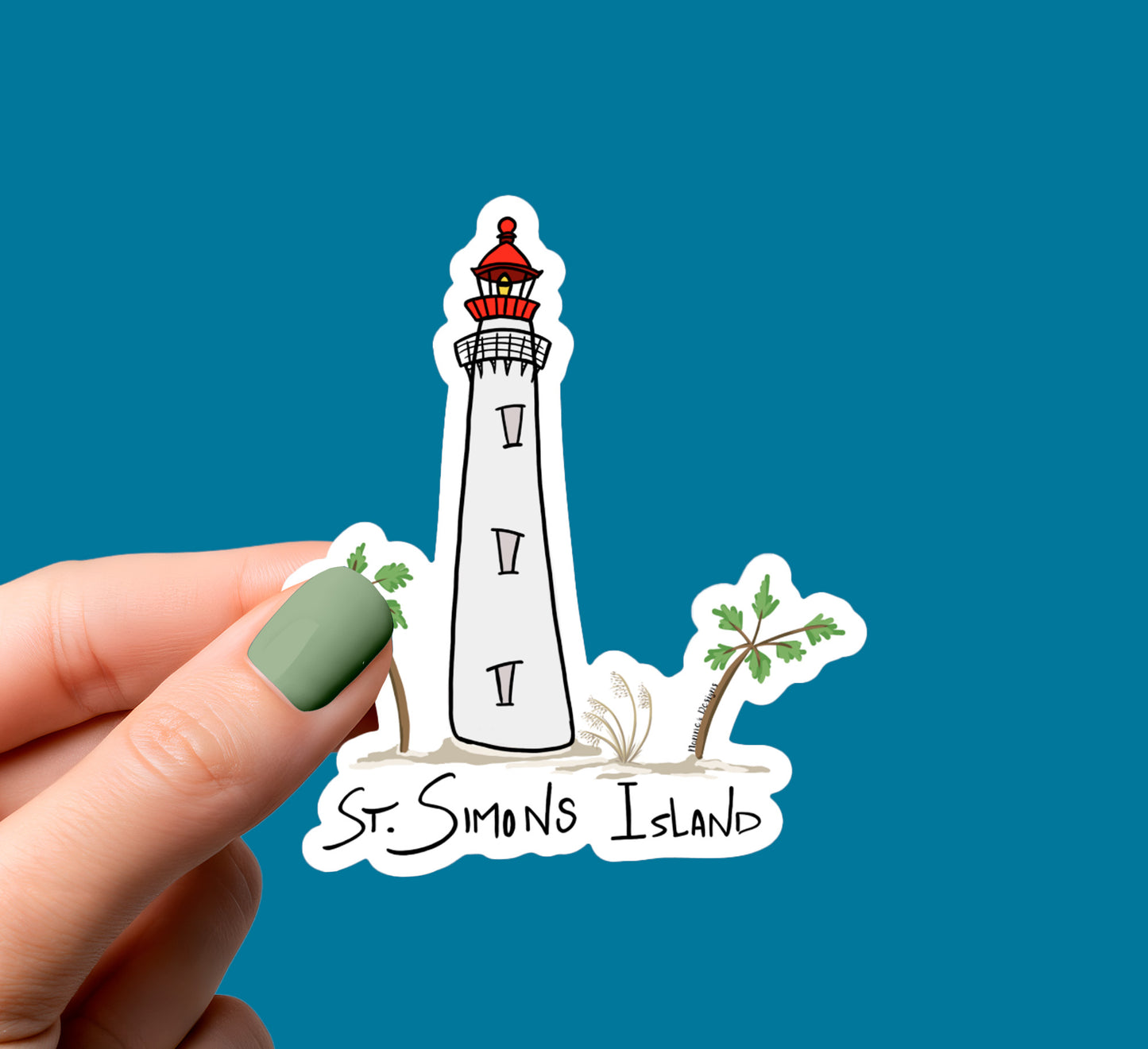 St. Simons Island, GA Sticker